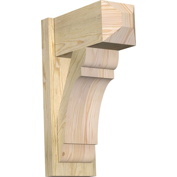 Ekena Millwork Olympic Craftsman Rough Sawn Outlooker, Douglas Fir, 8"W x 16"D x 24"H OUT08X16X24OLY04RDF - main